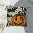 thumbnail image 2 of Happy Halloween Decorative Throw Pillow Covers Pumpkin Truck Porch Patio Outdoor Pillowcase, Jack O Fall Holiday Cushion Case Home Decor, 2 of 5