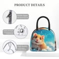 thumbnail image 4 of Rocae Cloud Cute Hamster for Leakproof Lunch Box for Adults, Wide Opening Lunch Tote Bag, Reusable Lunch Cooler Bag, 4 of 6