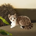 thumbnail image 4 of PENGXIANG Jouets en Peluche Chat Poupée Réaliste Simulation Adorable Chats Siamois pour Enfants Adultes StyleA, 4 of 9