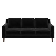 DHP Bryanna 3 Seater Sofa, Gray Velvet