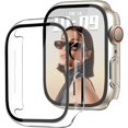 thumbnail image 1 of Yanonmyfd Funda para reloj brillante con protector de visualización HD para mujer compatible con Apple Watch de 49 mm de diámetro, protector de cara para iWatch Series Ultra 3/2/1, color dorado, 1 of 28