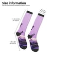 thumbnail image 2 of KLL Lavender Roses Arrangement Print Cool Socks Men's Women's Crew Socks Funny Crazy Novelty Stockings, 2 of 6