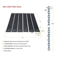 thumbnail image 6 of 4' x 4' High-Density Ground Protection Mat 6 Strips w/ 5-5/8' Chains - Polyethylene Off-Road 50,000 WLL Traction Mats for Snow, Mud Traction Pads-Black, 6 of 10
