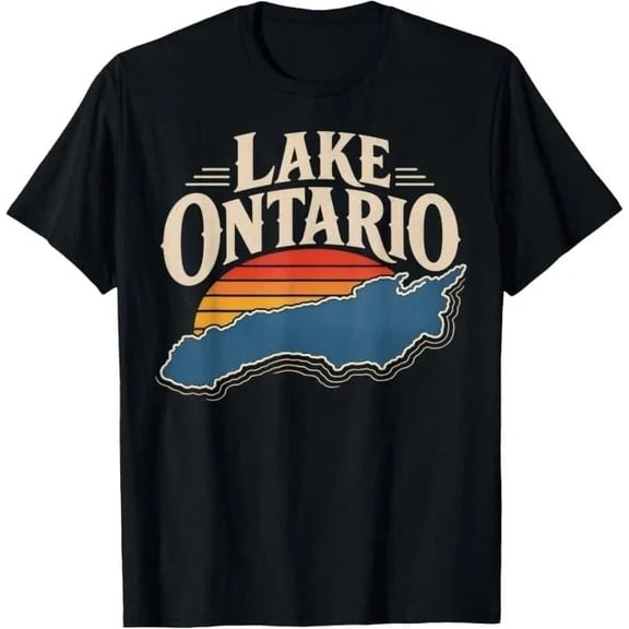 Lake Ontario Great Lakes Sunset Vintage Outdoor T-Shirt