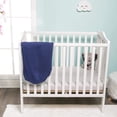 thumbnail image 3 of Everyday Kids 2 Pack Portable Crib Sheet - Grey/Navy, 3 of 10