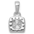 thumbnail image 3 of 14k White Gold 1/3ct. Diamond Square Cluster Pendant QPM4762-033-WA, 3 of 4