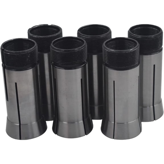 EPOTOOR 5C Square Collets Set 6-Pack Precision Mill Collets Set 1/8In - 1In In Mill Chuck Holder for Taper Spindle Mill Machine