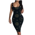 thumbnail image 1 of Fridja Robe Débardeur Imprimée Col Rond Sans Manches Basique Midi Club, 1 of 7