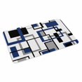 thumbnail image 2 of Navy Blue Black Grey Geometric Door Mat&nbsp;Indoor Outdoor Entrance,Non Slip Rug for Kitchen Bathroom Entryway Rug,Middle Century Modern Abstract Art Washable Doormat Floor Mat 24x36 Inch, 2 of 8
