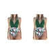 thumbnail image 4 of Traje de baño acolchado Sonducket sin mangas verde + Flor blanca S, 4 of 6