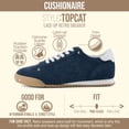 thumbnail image 3 of Cushionaire Topcat 100% Genuine Leather Suede Sneakers for Women, Lightweight Everyday Casual Womens Shoes with Retro Style and Cushioned Comfort, 3 of 20