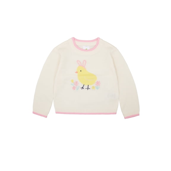 Way to Celebrate Toddler Long Sleeve Easter Sweater, Sizes 12M-5T
