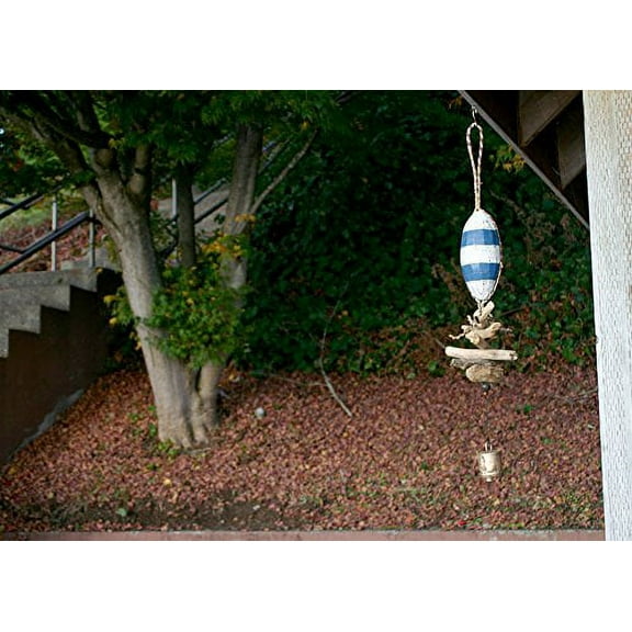 Cohasset Wooden Fish Float Bell, 10-Inch, Assorted