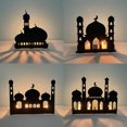 thumbnail image 2 of Candelabro de castillo plegable Eid Mubarak, luz Led de viento, decoración de escritorio, 2 of 5