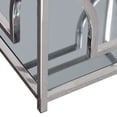 thumbnail image 5 of Diamond Sofa Avalon Glass Top End Table in Stainless Steel, 5 of 6