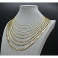 thumbnail image 3 of 10K Real SOLID Gold Pave Cuban Curb Link Chain, SOLID Cuban Curb Chain,10K SOLID Two Tone Gold Chain Necklace Man and Woman, 10K Heavy Chain (Width:5.8MM; Necklace length:24;), 3 of 6