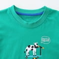 thumbnail image 6 of Kaprioy Baby Boy Clothes Boys Summer Outfits 18M 24M 3T 4T 5T 6T 7T Short Sleeve Cartoon Dinosuar T Shirt Elastic Waist Short Toddler Boy Dinosuar Set, 6 of 7