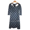 thumbnail image 4 of Rayures Marin avec Ancre Nœud Cœur Robe Évasée Design Mode Grande Taille Robe Ample Rayure Marin, 4 of 5