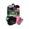 thumbnail image 5 of Athletic Works Girls Cushioned Ankle Socks, 10-Pack, Sizes S (6-10.5) - L (4-10), 5 of 6