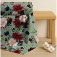 thumbnail image 4 of Soimoi Green Cotton Voile Fabric Leaves & Peony Floral Fabric Prints By Yard 42 Inch Wide, 4 of 7
