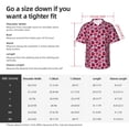 thumbnail image 3 of KLL Men's Hawaiian Shirt Short Sleeve Button Down Beach Shirts-Rose Flowers, 3 of 5