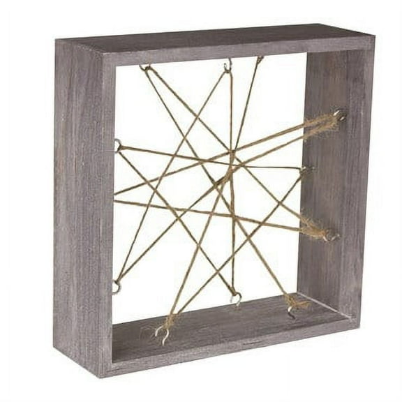 Air Plant Wood Frame (Whitewashed Wood, 7")