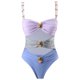 thumbnail image 3 of Trajes de baño tankini para mujer Trajes de baño de dos piezas con tirantes ajustables y hebilla de metal en bloques de color para mujer Trajes de baño para mujer Trajes de baño tankini para mujer, 3 of 5