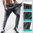 thumbnail image 5 of Men's Hiking Pants Quick-Dry Lightweight Sweatpants Outdoor Fishing Pants Water Resistant with Zipper Pockets, 5 of 6