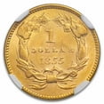 thumbnail image 3 of 1855 $1 Indian Head Gold Type 2 AU-58 NGC, 3 of 3