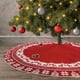 thumbnail image 2 of Falda de árbol de Navidad JAMW roja 48 pulgadas Sencillez, 2 of 3