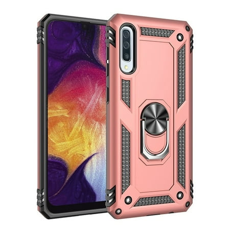 for Samsung Galaxy S9 Case, Galaxy S9 Case, [Military Grade 16ft. Drop Tested] Ring Shockproof Protective Phone Case for Samsung Galaxy S9,Rosegold