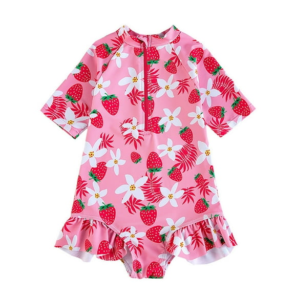 Gerichy Toddler Girl Swimsuit,Girls Bathing Suit Kids Baby Girl Bikini Ruffle Swimwear Swimsuit Bathing Suit