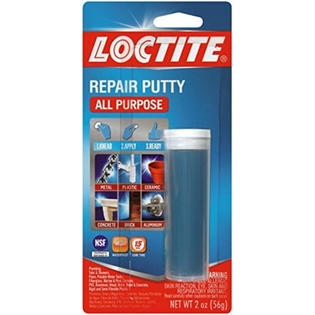 Multi Purpose Putty 1999131 1999131/431348 Multi Purpose Repair Putty Single White, Putty comes in a 2 oz. Container and delivers on a tough seal that is potable water.., By Loctite ()