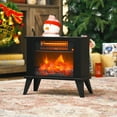 thumbnail image 3 of Gymax 14'' Portable Electric Fireplace Heater Mini Freestanding Infrared Stove, 3 of 10