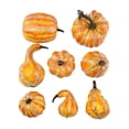 thumbnail image 4 of 8 Calabazas Artificiales para Decoración de Acción de Gracias, Otoño y Manualidades. Calabazas de Simulación para Rellenar Cestas, Ideales para Hallow, 4 of 9