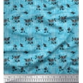 thumbnail image 1 of Soimoi Moss Georgette Fabric Geometric Maze,Leaves & Floral Artistic Fabric Prints By Yard 42 Inch Wide, 1 of 1