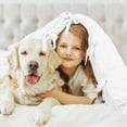 thumbnail image 3 of Unique Bargains Washed Cotton Bed Strap Duvet/Quilt Cover Sets White, 3 of 7