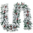 thumbnail image 3 of 2.7m Artificial Christmas Garland Decorations for Home Stairs Fireplace Front Porch Door Display Indoor Outdoor Christmas Decor Christmas Wreath A1, 3 of 3