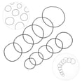 thumbnail image 2 of Black Rubber Waterproof Ring for Watch Accessory 200 Pcs Easy to Install with Good Sealing Effect, 2 of 8