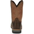thumbnail image 5 of JUSTIN WORK Men's 11" Bolt Composite Toe Work Boot Light Brown - WK4103, 5 of 7