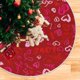 thumbnail image 5 of Falda con forma de árbol de Navidad Moudou Love Heart, poliéster, 90 cm, 5 of 6