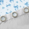 thumbnail image 4 of Homewish Kawaii Bowknot Black Out Curtains for Girls, Black Blue Plaid Curtains Pack of 2 (42x63 Each), Hand Drawn Love Hearts Bedroom Curtains, Luxury Room Decor, 4 of 6