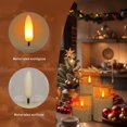 thumbnail image 4 of Luz de vela electrónica, luz de vela de llama led, función de cronometraje, con control remoto, adecuada para decoración del hogar, bodas, fiestas, navidad, Semana Santa, 4 of 7