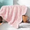 thumbnail image 6 of Exclusivo Mezcla Plush Fuzzy Large Fleece Throw Blanket (50" x 70", Light Pink)- Soft, Warm and Lightweight, 6 of 7