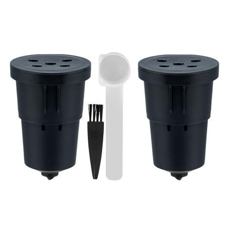 

Refillable Pod with Coffee Spoon Brush Reusable Coffee Filter . Makers