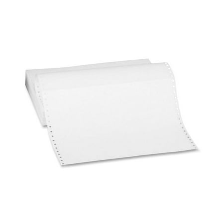 Plain Paper Carton Sparco, SPR62445, Continuous-form Plain Perfd Computer Paper, 2400 / Carton, White ()