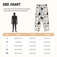 thumbnail image 2 of Cauagu Funny Puppy Pajama Pants for Women Loose Fit Wide Leg Trouser Pants Casual Elastic Waist Drawstring Lounge Pants, 2 of 6