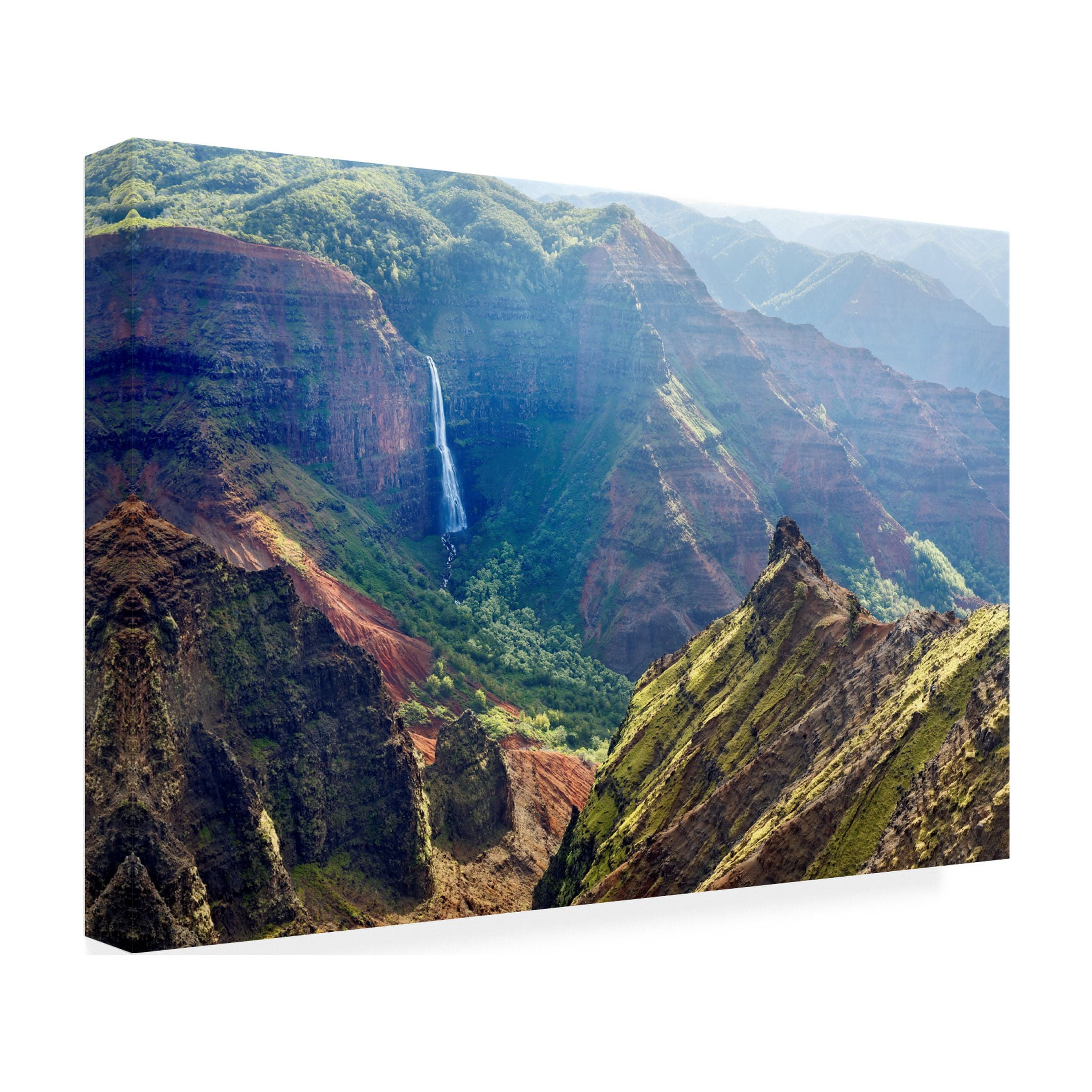 Trademark Fine Art 'Kauai Waimea Canyon Waipoo Falls' Canvas Art by Mike Jones Photo