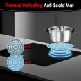 thumbnail image 2 of KitchenRaku 2 Pcs Induction Cooktop Mats, Round Silicone Mat, Cyan, 9.4 IN, 2 of 6