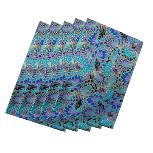 Naiovety Paquete de 5 telas de algodón de tejido liso para costura a medida, tela cuadrada para el hogar, Patchwork, artesanía artesanal tipo 4 Artesanía tipo 14 Naiovety HA062149-13